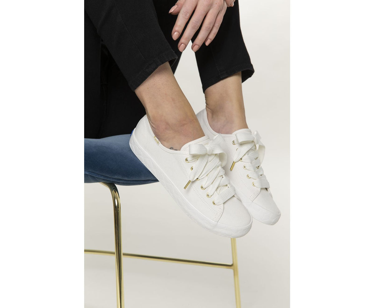 Women Keds x kate spade new york Kickstart Logo Foxing White - Keds