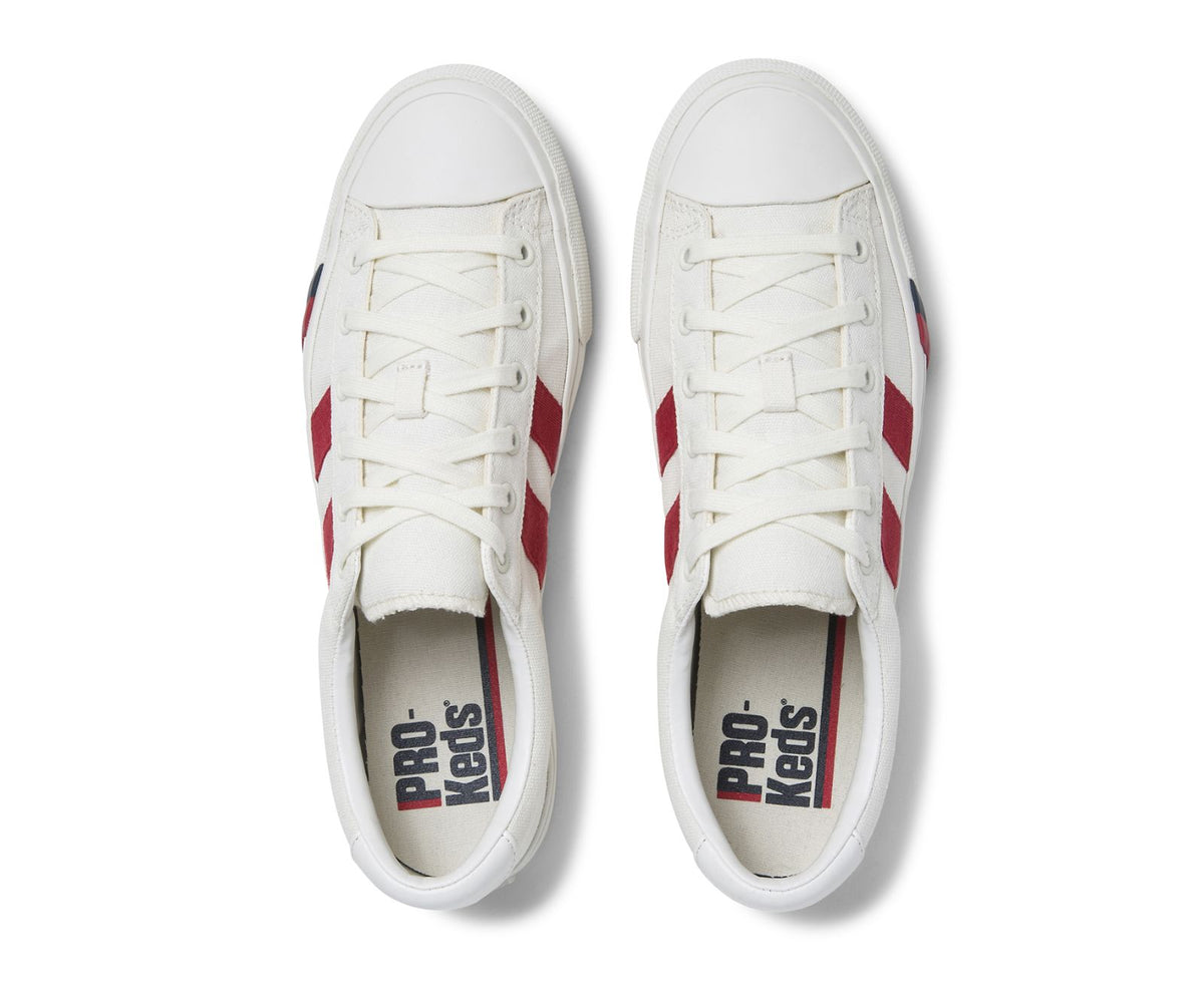 Women Unisex Royal Plus Canvas White Red - Keds