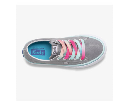 Girls|Boys Big Kid's Jump Kick Canvas Grey/Multi - Keds