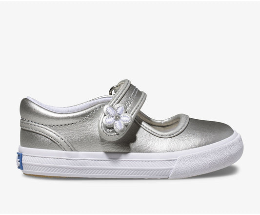 Girls Little Kid's Ella Mary Jane Silver Metallic - Keds