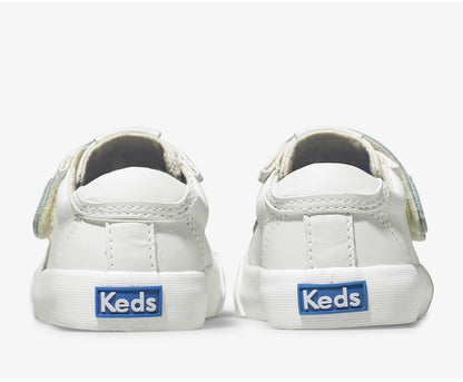 Girls|Boys Little Kid's Crew Kick 75 2V Leather White - Keds