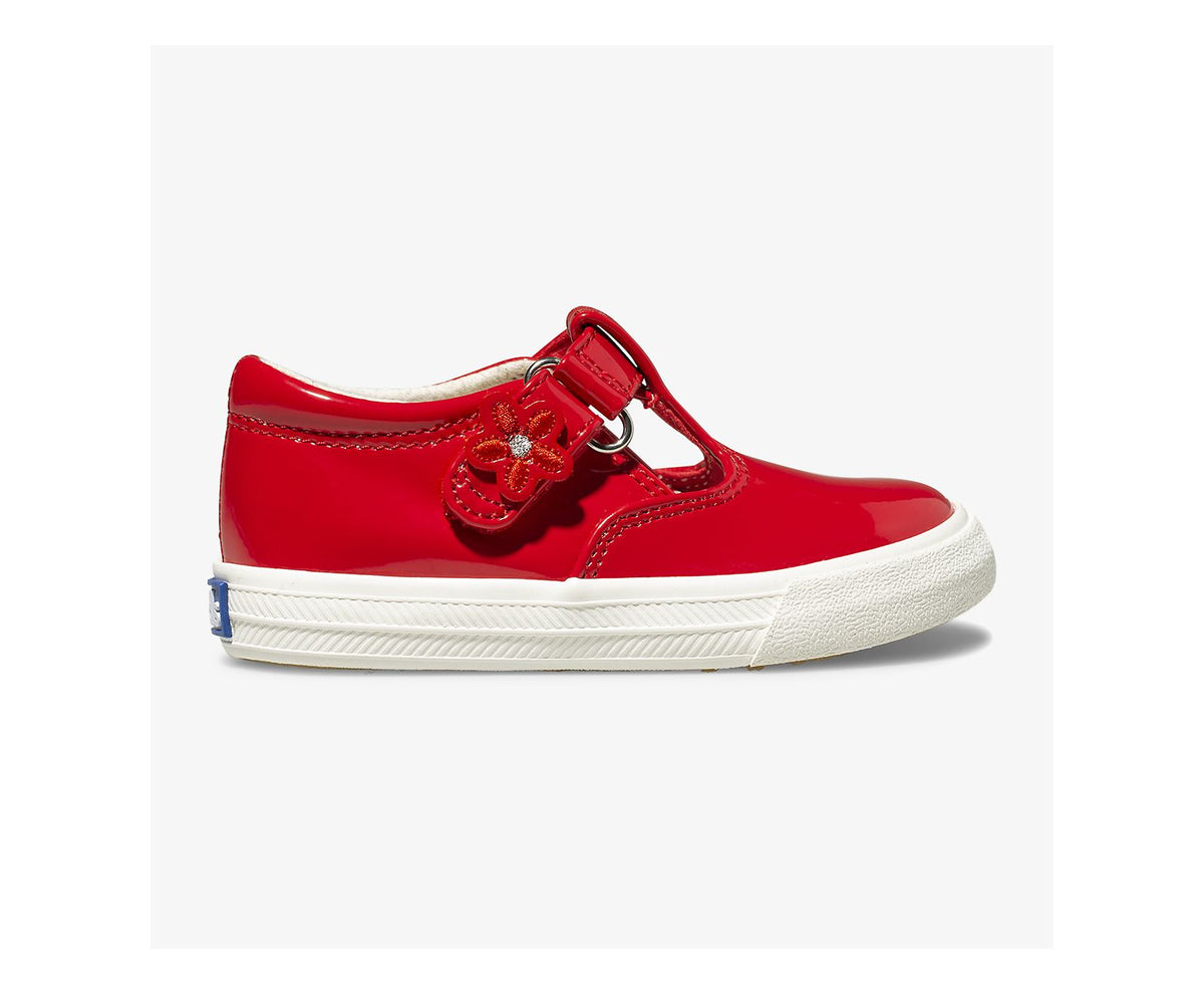 Girls Little Kid's Daphne Patent Sneaker Red - Keds