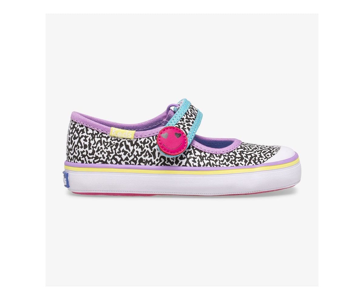 Girls Big Kid's Harper Black/Neon - Keds
