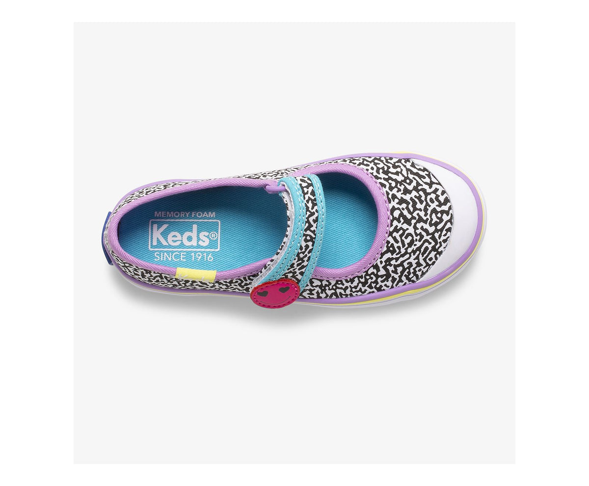 Girls Big Kid's Harper Black/Neon - Keds
