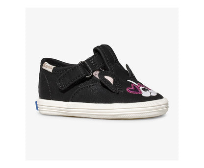 Girls Little Kid's Keds x kate spade new york Champion T-Strap Francois Black - Keds
