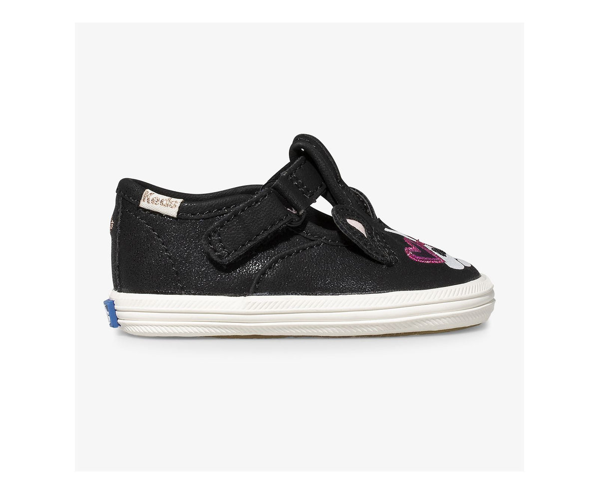 Girls Little Kid's Keds x kate spade new york Champion T-Strap Francois Black - Keds