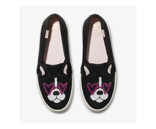 Girls Big Kid's Keds x kate spade new york Double Decker Francois Black - Keds
