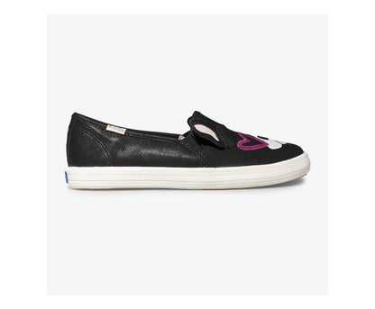 Girls Big Kid's Keds x kate spade new york Double Decker Francois Black - Keds