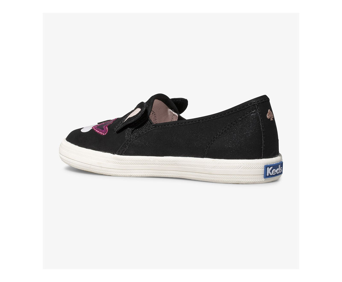 Girls Big Kid's Keds x kate spade new york Double Decker Francois Black - Keds