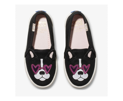 Girls Little Kid's Keds x kate spade new york Double Decker Francois Black - Keds