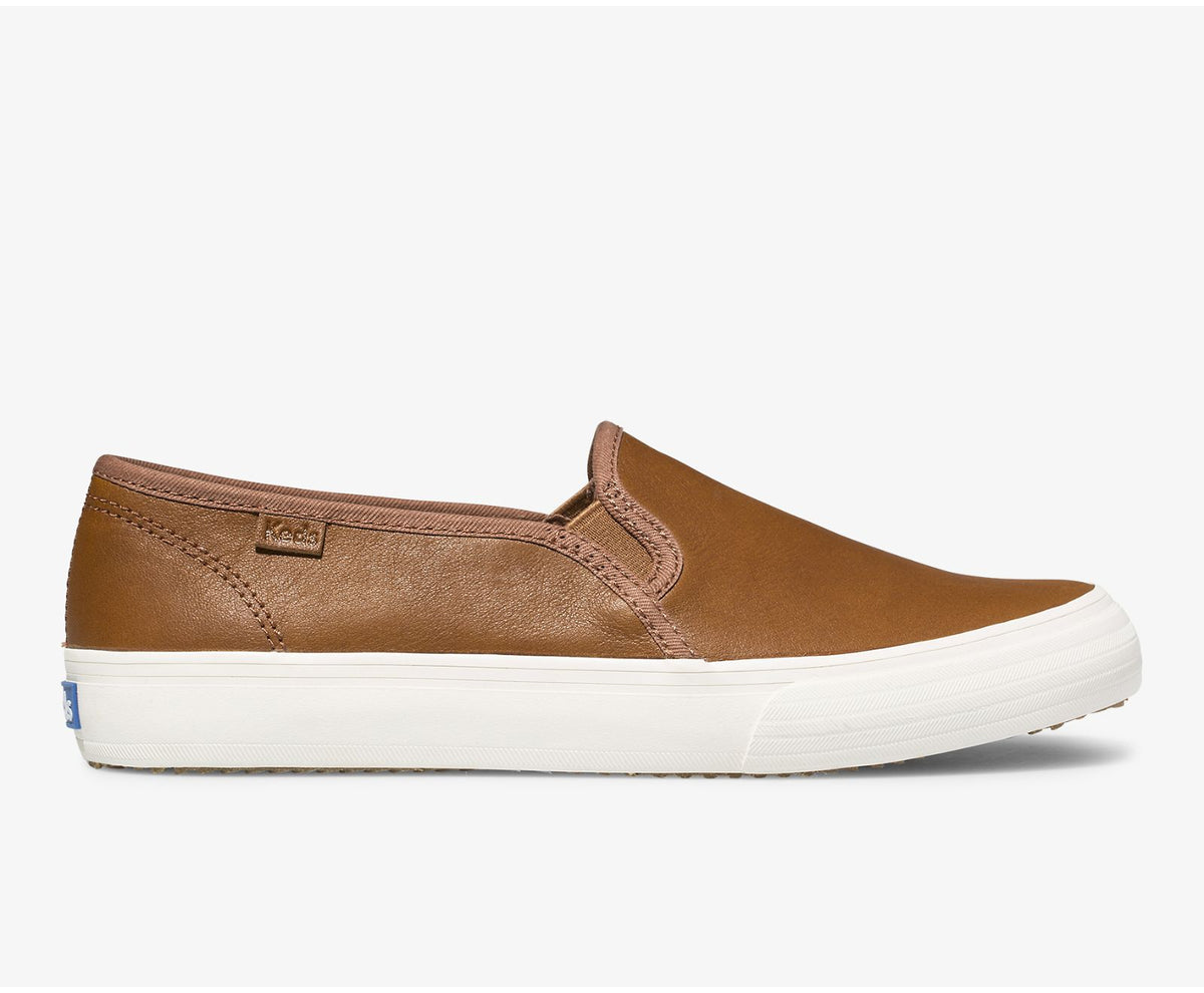 Women Double Decker Leather Cognac - Keds