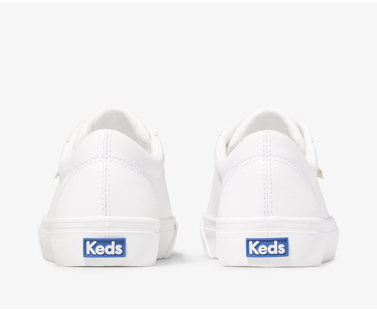 Women Jump Kick Leather White Gold - Keds