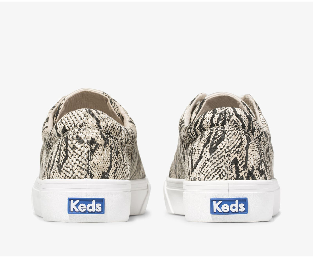 Women Jump Kick Snake Cream Black - Keds