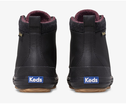 Women Scout Boot II Water-Resistant Canvas Rain Boot Black - Keds