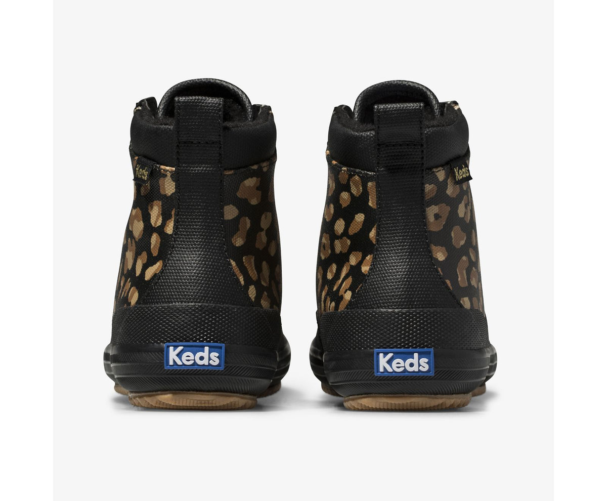 Women Scout Boot II Water-Resistant Canvas Rain Boot Leopard - Keds
