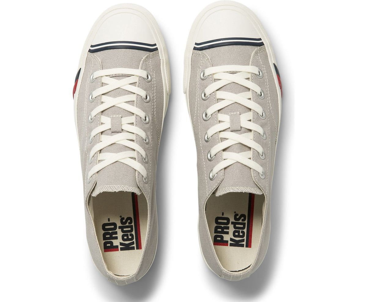 Women Unisex Royal Lo Canvas Drizzle Grey - Keds