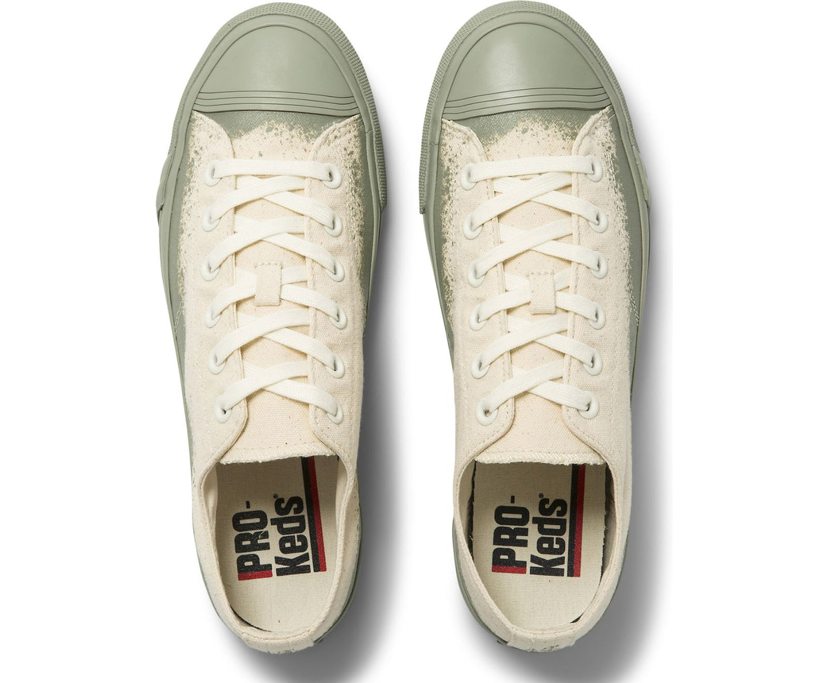 Women Unisex Royal Lo Spray Foxing Natural Green - Keds