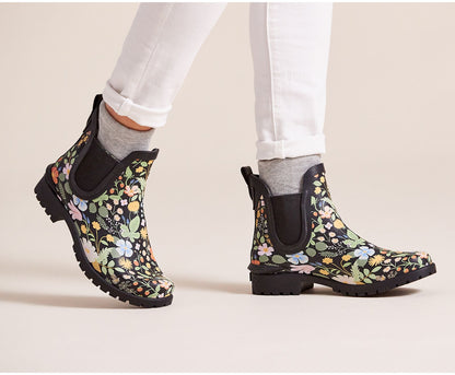 Women Keds x Rifle Paper Co. Rowan Rain Boot Black Multi - Keds