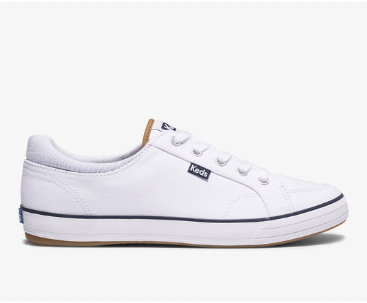 Women Center II Canvas Stripe White - Keds