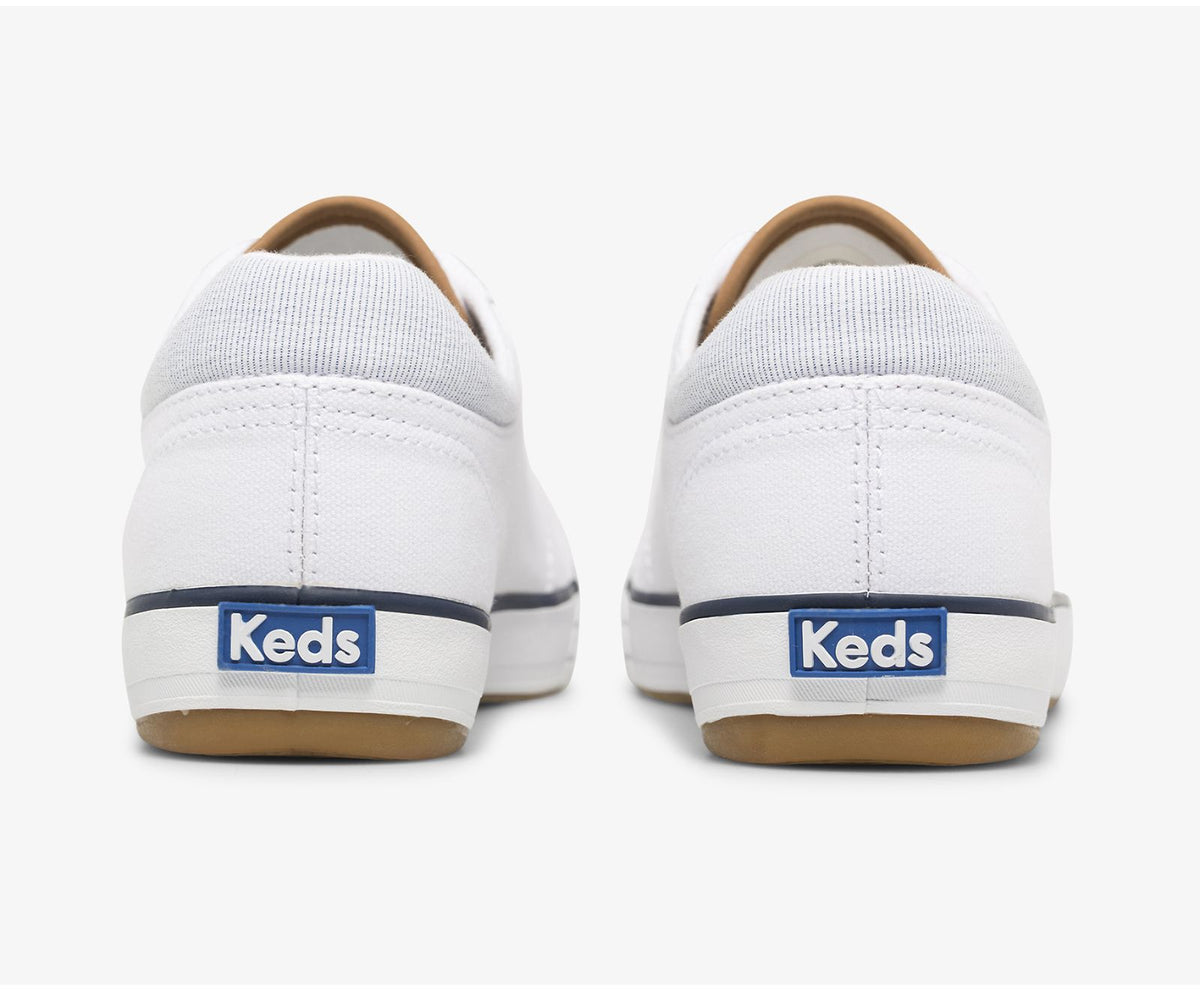 Women Center II Canvas Stripe White - Keds