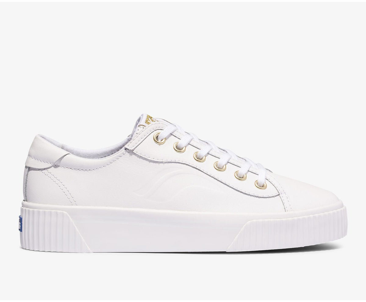 Women Crew Kick Alto Leather White - Keds