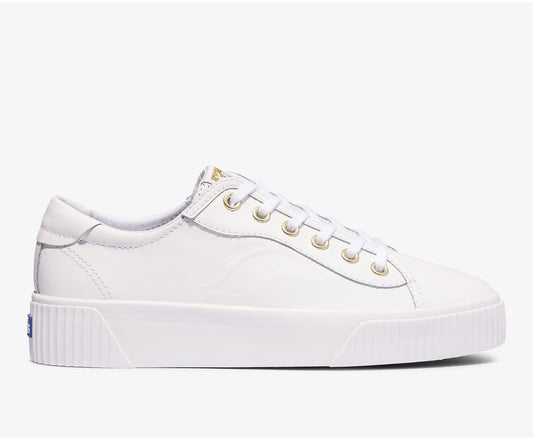 Women Crew Kick Alto Leather White - Keds