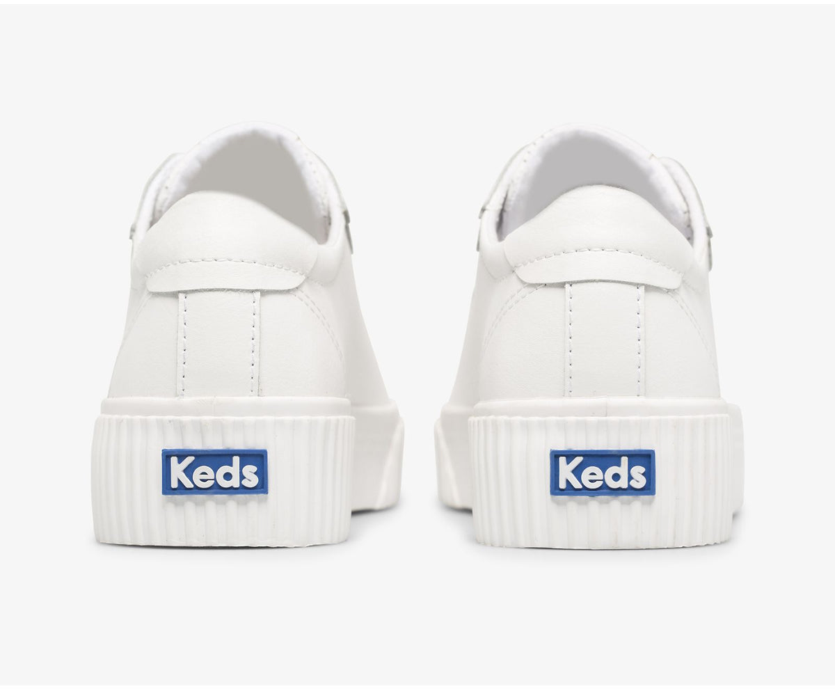 Women Crew Kick Alto Leather White - Keds