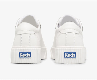 Women Crew Kick Alto Leather White - Keds