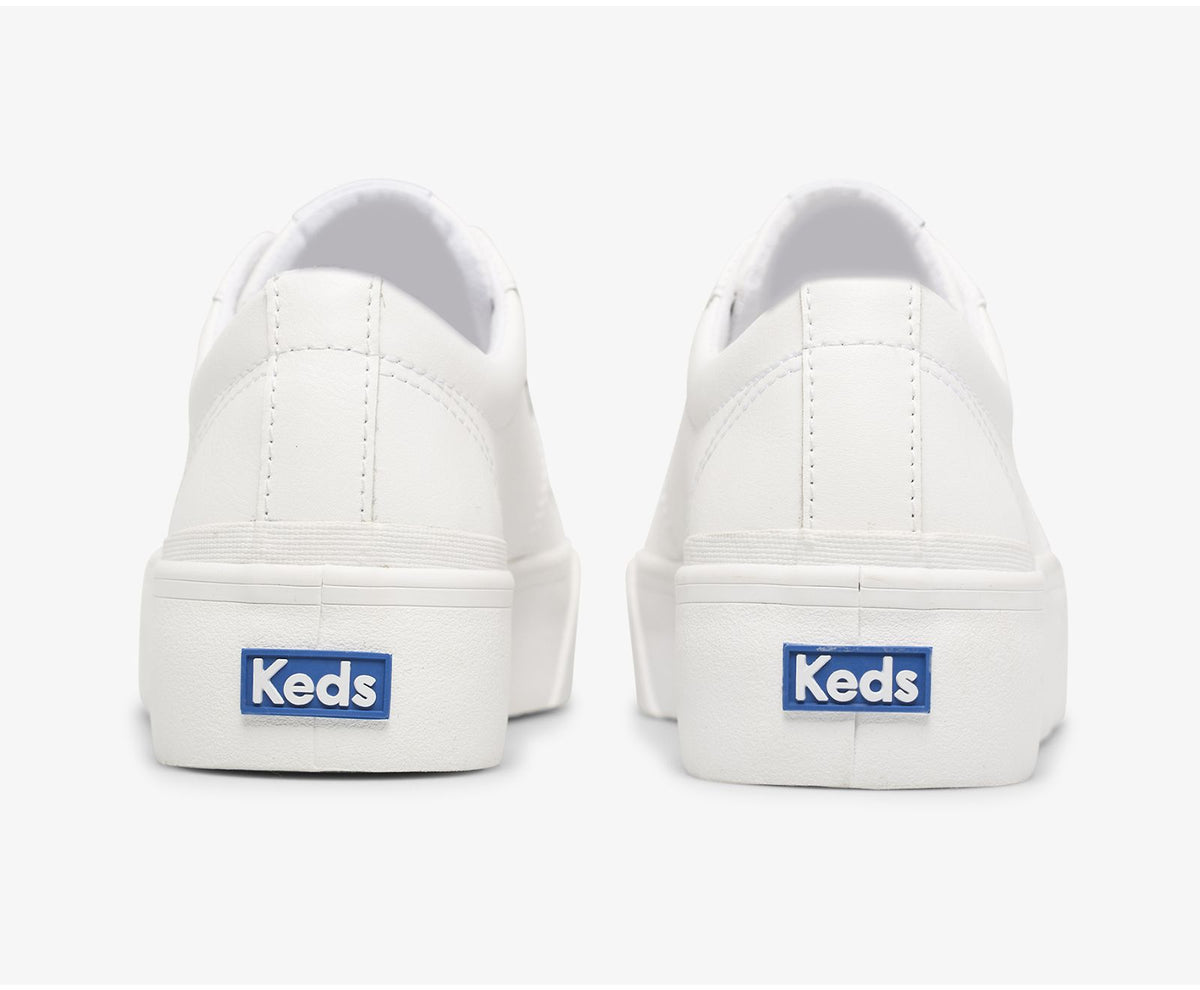 Women Jump Kick Duo Leather White - Keds