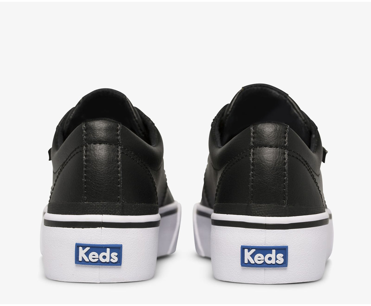 Women Jump Kick Duo Leather Black - Keds