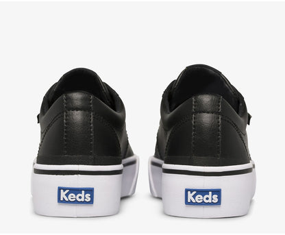 Women Jump Kick Duo Leather Black - Keds