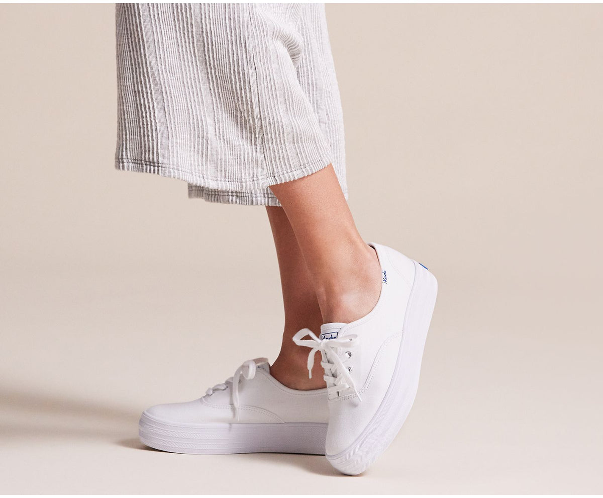 Women Triple Feat. Organic Cotton White - Keds