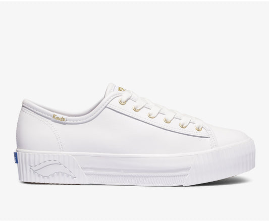Women Triple Kick AMP Leather White - Keds