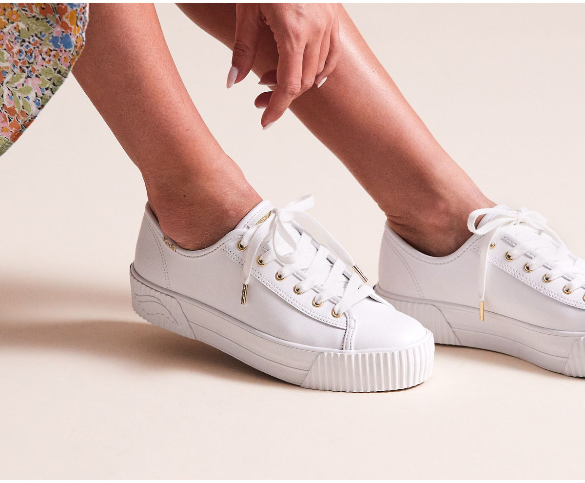 Women Triple Kick AMP Leather White - Keds