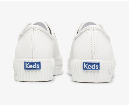 Women Triple Kick AMP Leather White - Keds