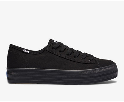 Women Triple Kick Feat. Organic Cotton Black Black - Keds