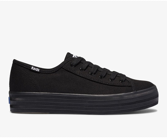 Women Triple Kick Feat. Organic Cotton Black Black - Keds