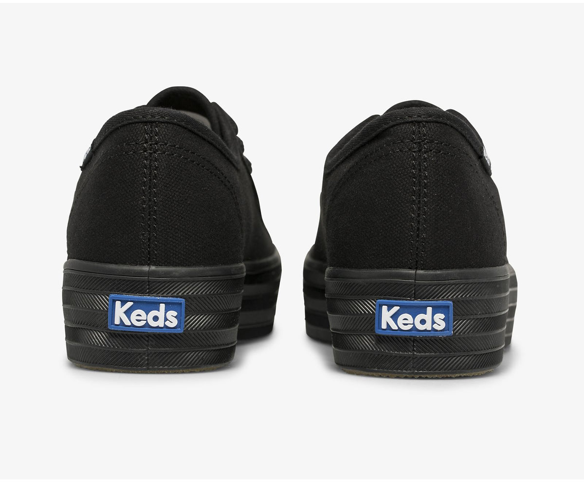 Women Triple Kick Feat. Organic Cotton Black Black - Keds