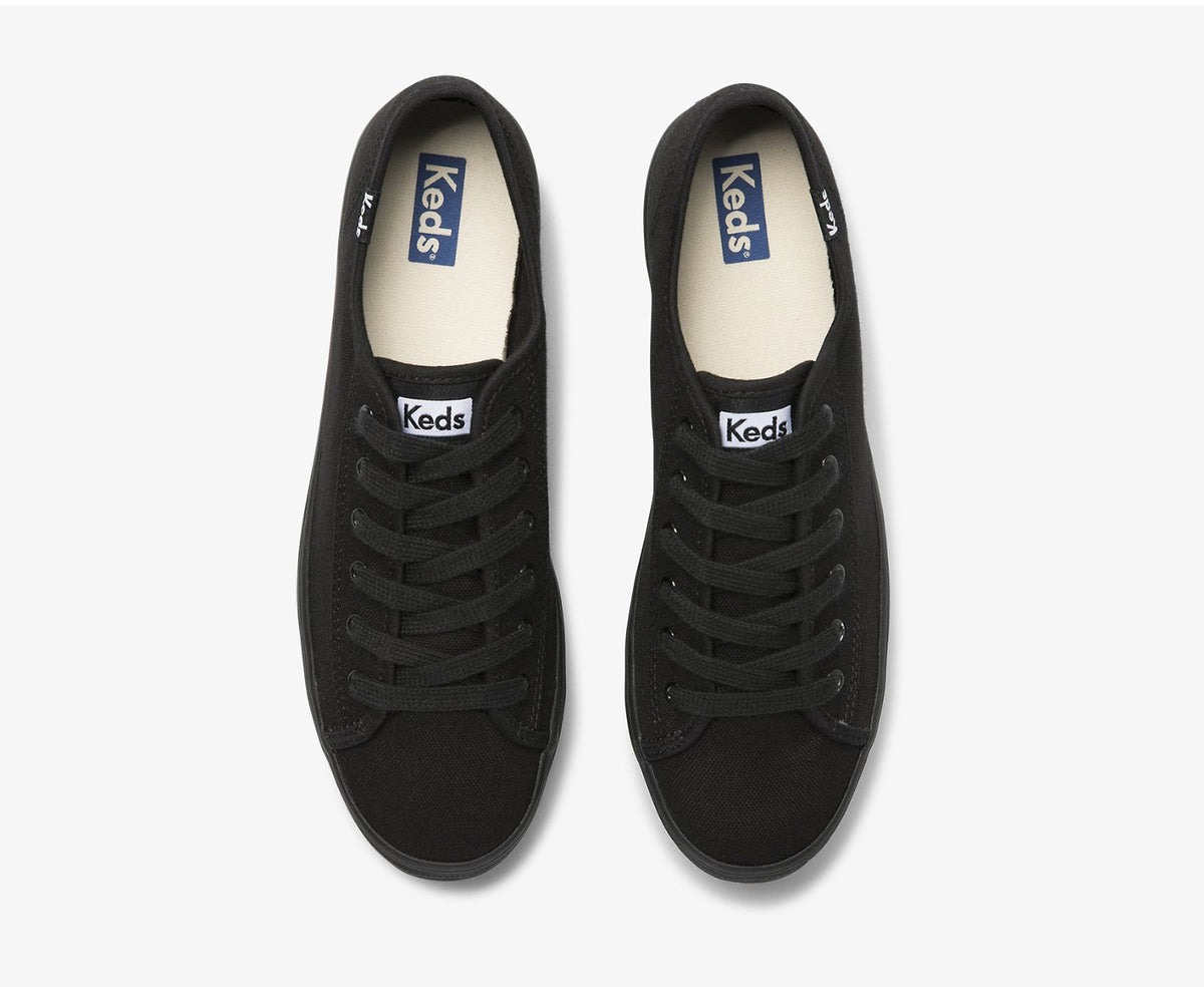 Women Triple Kick Feat. Organic Cotton Black Black - Keds