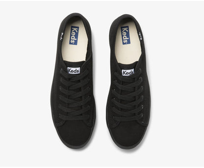 Women Triple Kick Feat. Organic Cotton Black Black - Keds