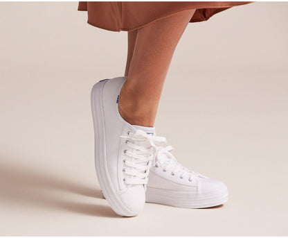 Women Triple Kick Feat. Organic Cotton White - Keds