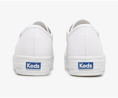 Women Triple Kick Feat. Organic Cotton White - Keds
