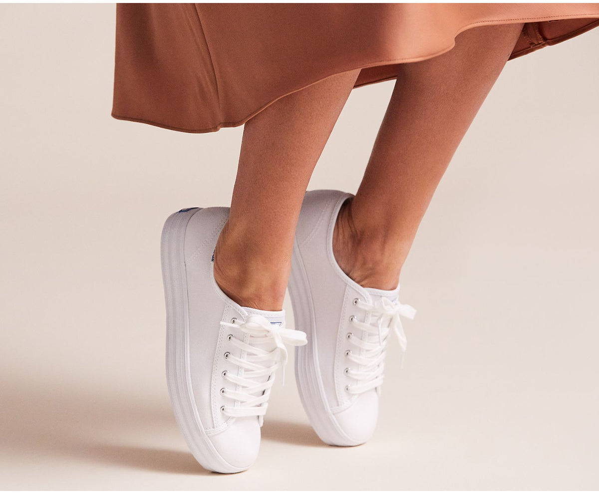 Women Triple Kick Feat. Organic Cotton White - Keds
