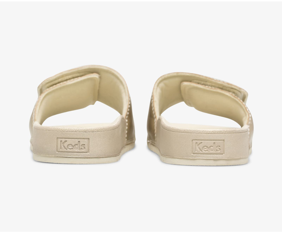 Women Bliss V Sandal Champagne Metallic - Keds