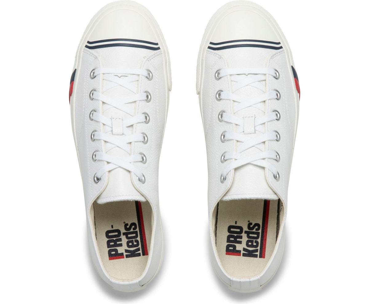 Women Unisex Royal Lo Classic Leather White - Keds