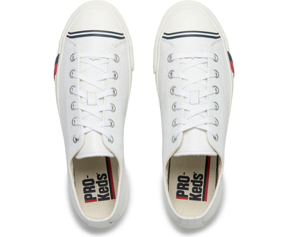 Women Unisex Royal Lo Classic Leather White - Keds