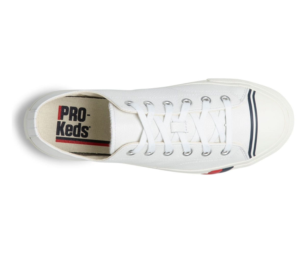 Women Unisex Royal Lo Classic Leather White - Keds