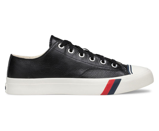 Women Unisex Royal Lo Classic Leather Black - Keds