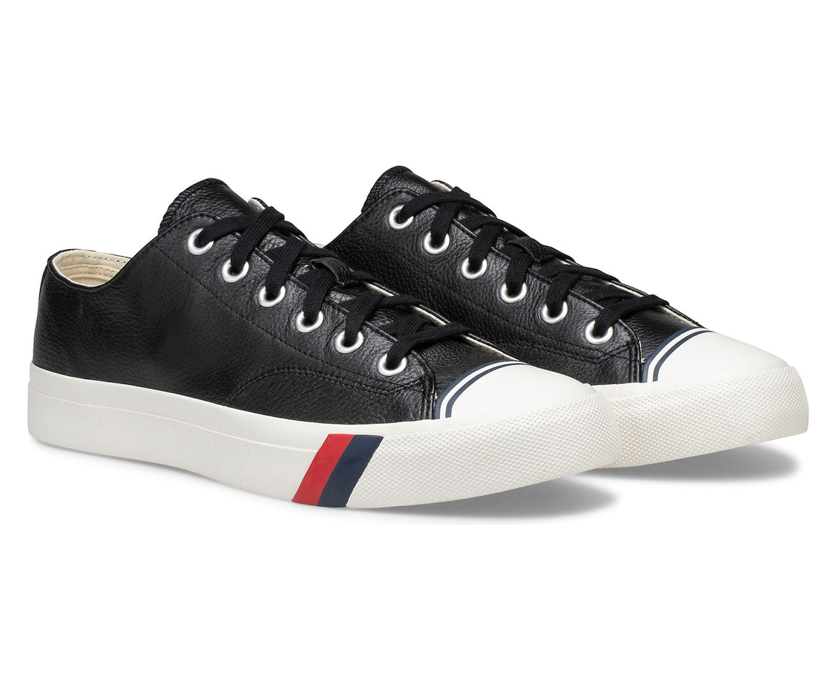 Women Unisex Royal Lo Classic Leather Black - Keds
