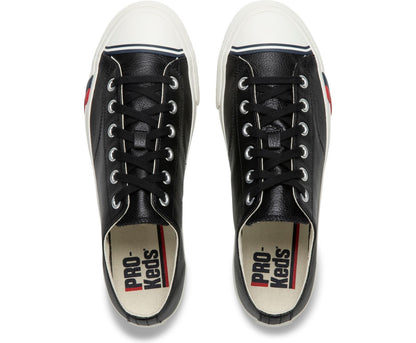 Women Unisex Royal Lo Classic Leather Black - Keds